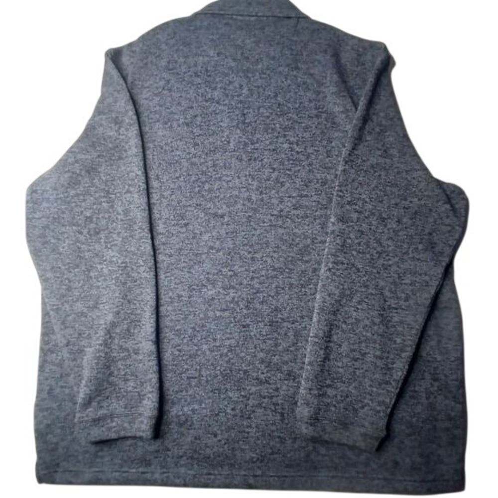 Haggar Quarter Zip Pullover Mens Blue Cool 18 Pro Space Dye Mock‎ Neck Sweater - Picture 3 of 3